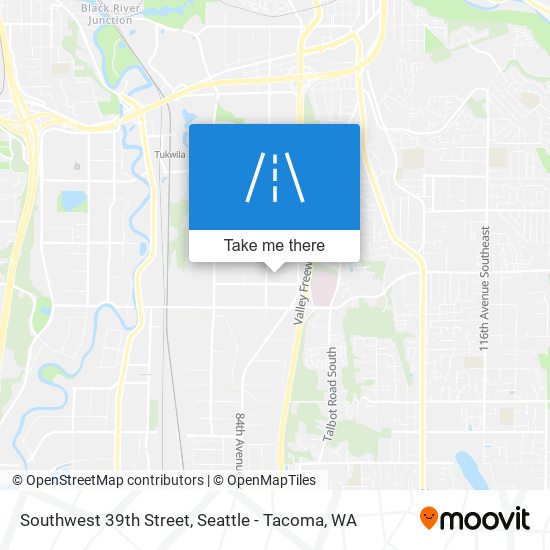 Southwest 39th Street map