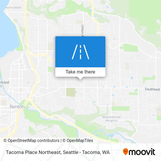 Tacoma Place Northeast map
