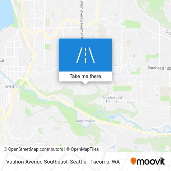 Vashon Avenue Southeast map