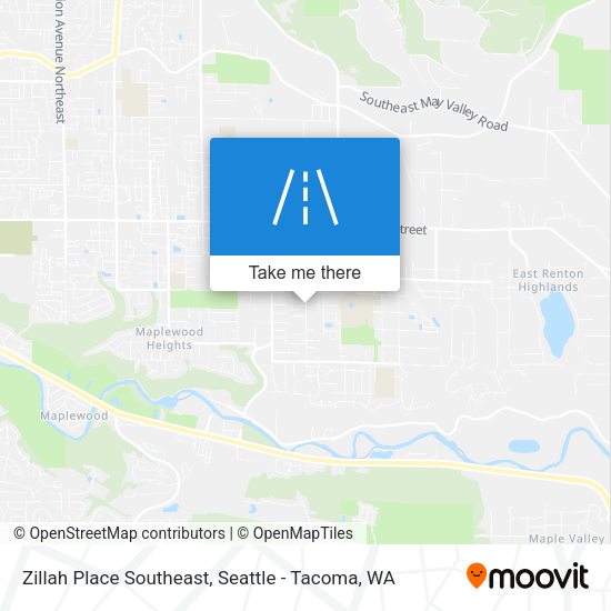 Zillah Place Southeast map