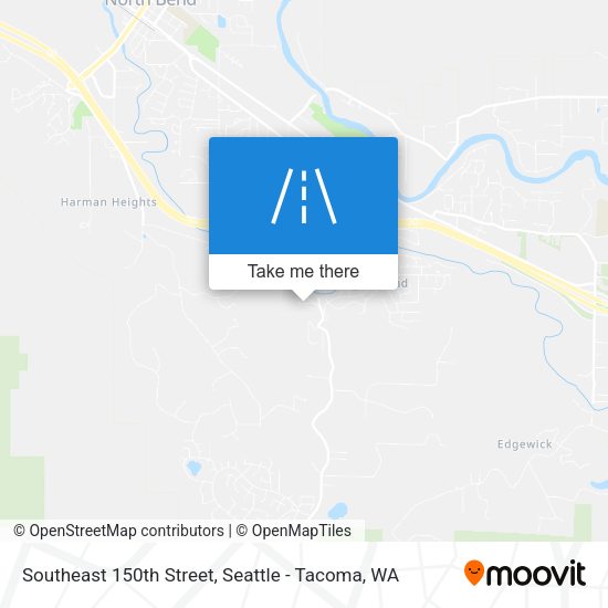 Southeast 150th Street map