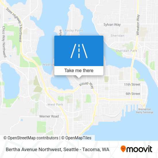 Mapa de Bertha Avenue Northwest