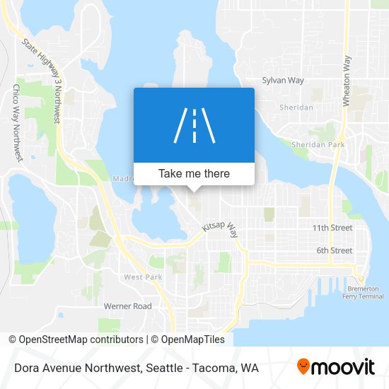 Mapa de Dora Avenue Northwest
