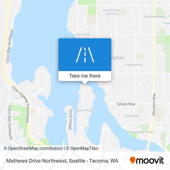 Mapa de Mathews Drive Northwest