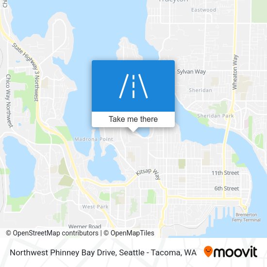 Northwest Phinney Bay Drive map