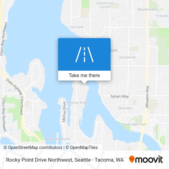 Rocky Point Drive Northwest map