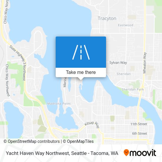 Mapa de Yacht Haven Way Northwest