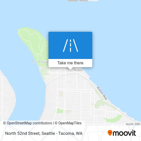 North 52nd Street map