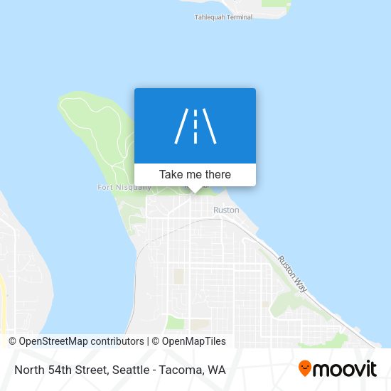 Mapa de North 54th Street