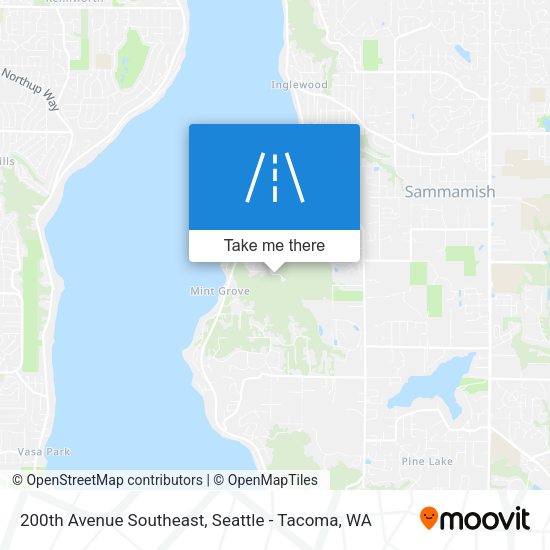 200th Avenue Southeast map