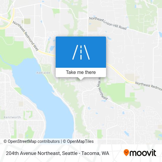 204th Avenue Northeast map