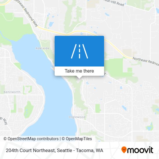 204th Court Northeast map
