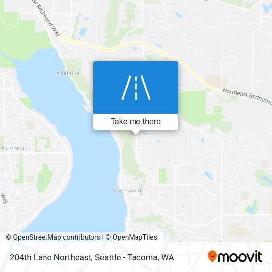 204th Lane Northeast map
