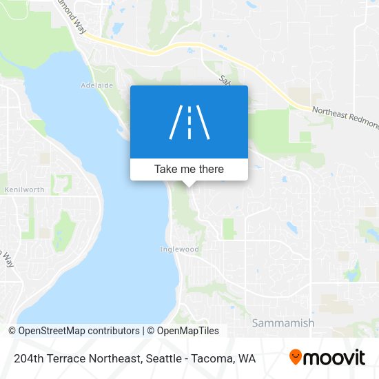 204th Terrace Northeast map