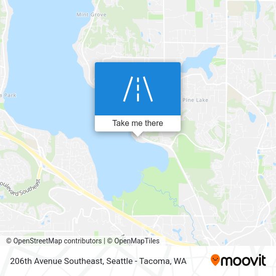 206th Avenue Southeast map