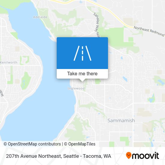 207th Avenue Northeast map