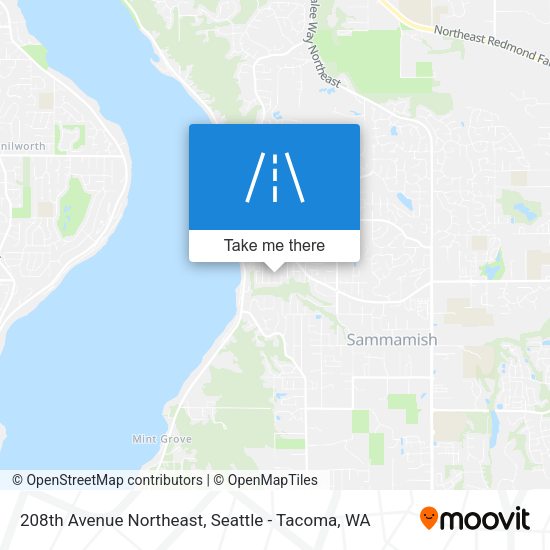 208th Avenue Northeast map
