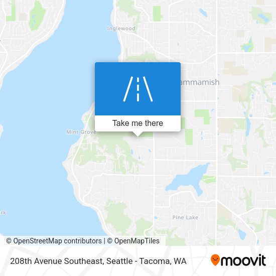 208th Avenue Southeast map
