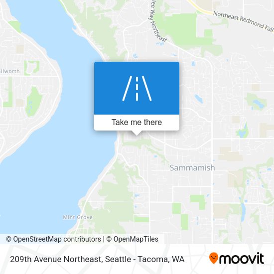 209th Avenue Northeast map