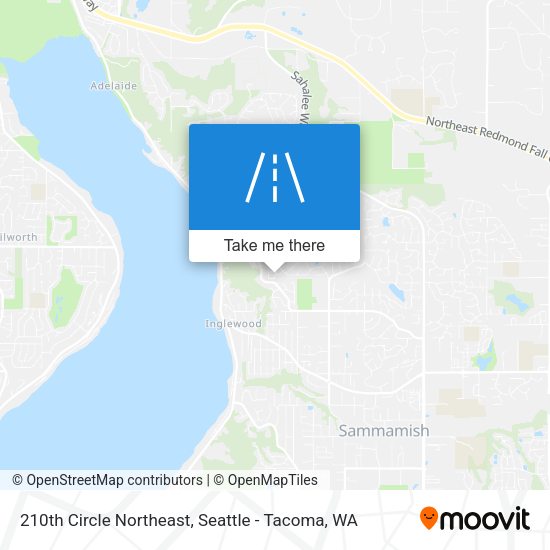 210th Circle Northeast map