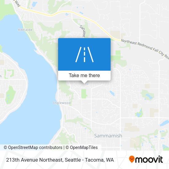 213th Avenue Northeast map