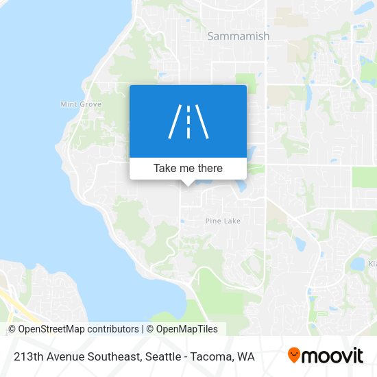 Mapa de 213th Avenue Southeast