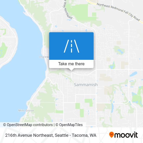 216th Avenue Northeast map