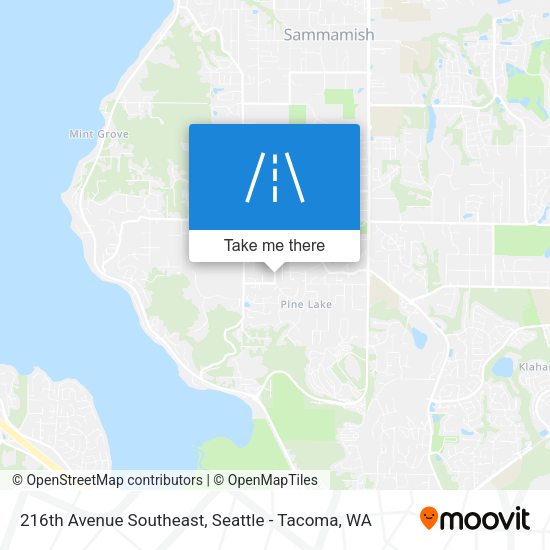 216th Avenue Southeast map