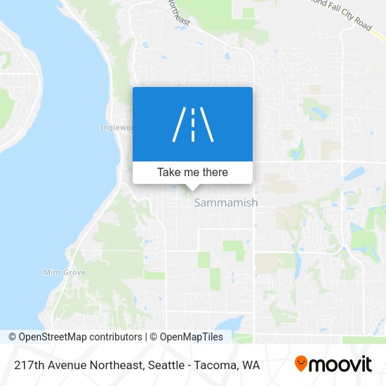 217th Avenue Northeast map