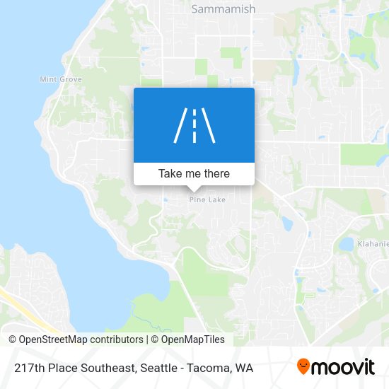 217th Place Southeast map