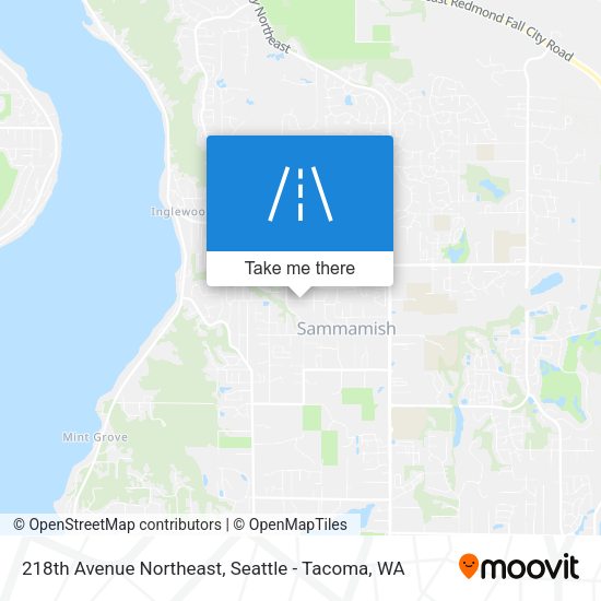 218th Avenue Northeast map
