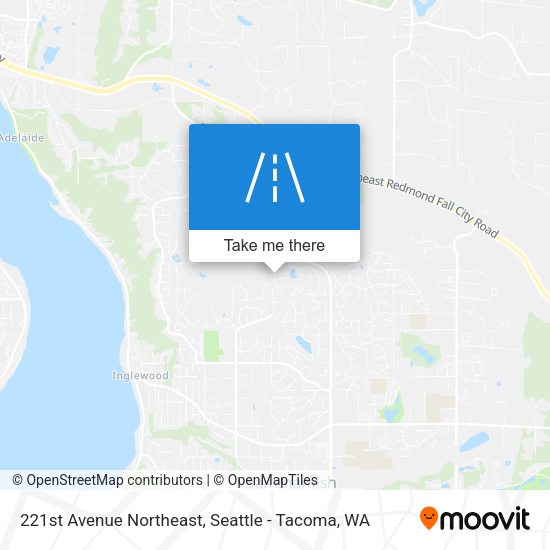 221st Avenue Northeast map