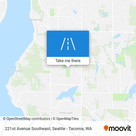 Mapa de 221st Avenue Southeast