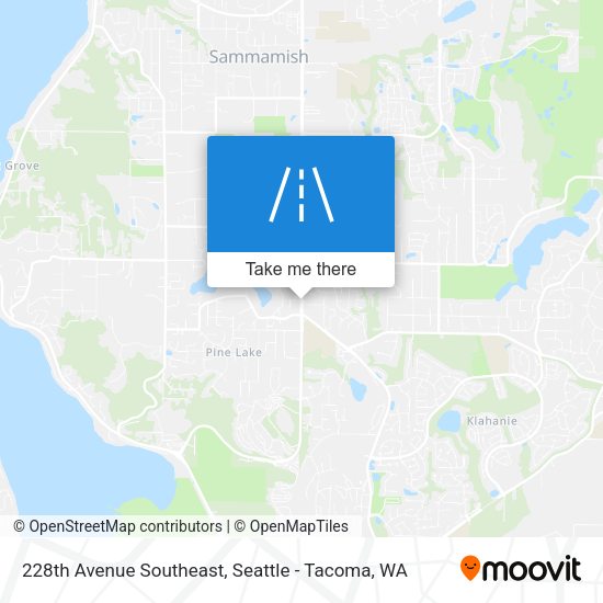 Mapa de 228th Avenue Southeast