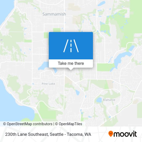 230th Lane Southeast map