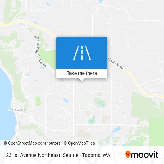 231st Avenue Northeast map