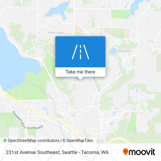 Mapa de 231st Avenue Southeast