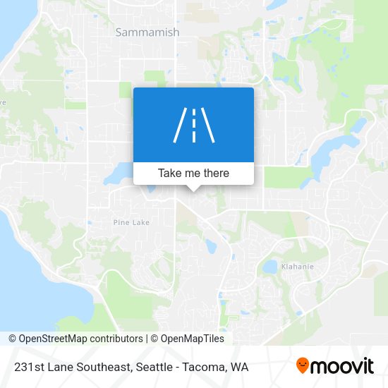 231st Lane Southeast map
