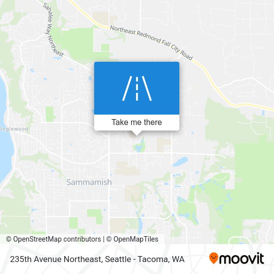 235th Avenue Northeast map