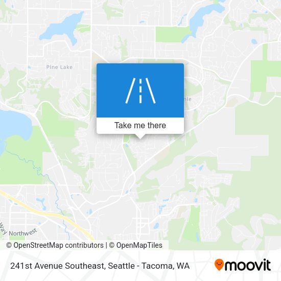 241st Avenue Southeast map