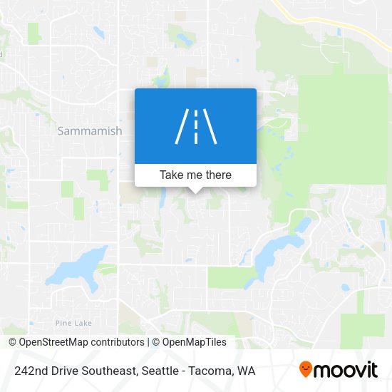242nd Drive Southeast map
