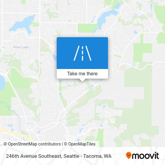 246th Avenue Southeast map