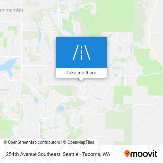 254th Avenue Southeast map