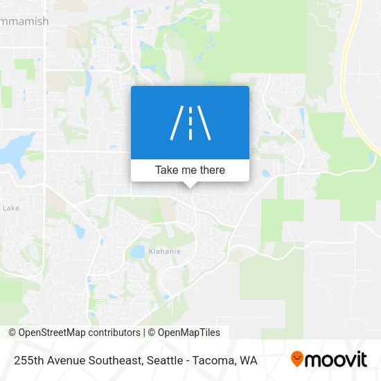 255th Avenue Southeast map