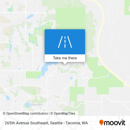 265th Avenue Southeast map