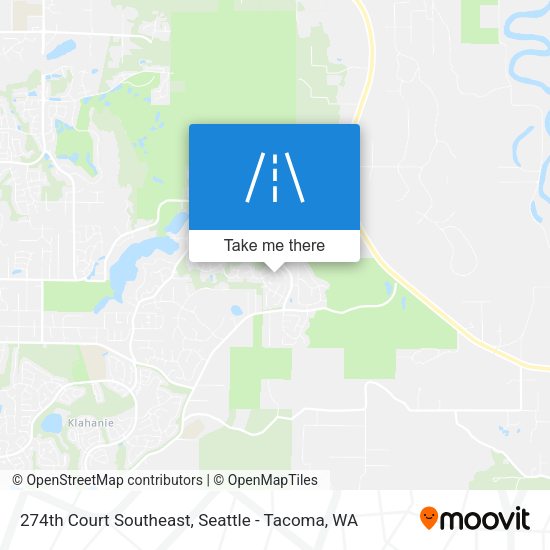 274th Court Southeast map