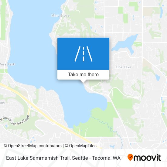 East Lake Sammamish Trail map