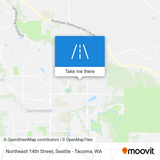 Northeast 14th Street map