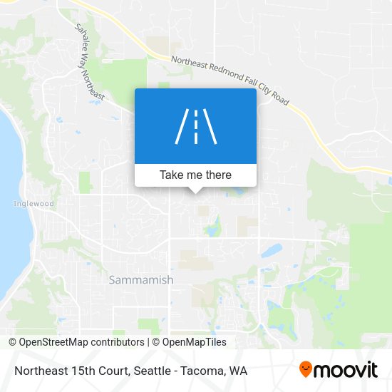 Northeast 15th Court map