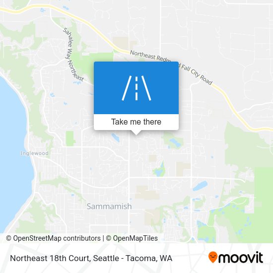 Northeast 18th Court map